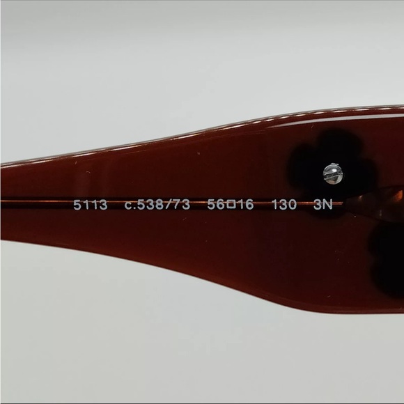 Authentic 🌸Chanel 🌸camellia flower Brown Designer Women's Sunglasses - Picture 5 of 10